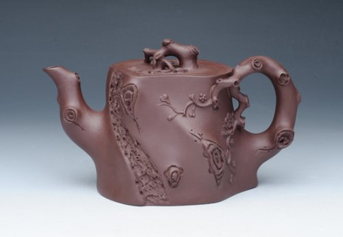 吴卫军紫砂壶 梅桩壶 