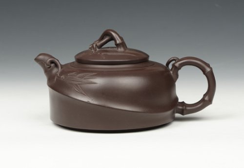 范宴花紫砂壶 秀竹壶 
