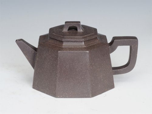 周建芬紫砂壶 六方 