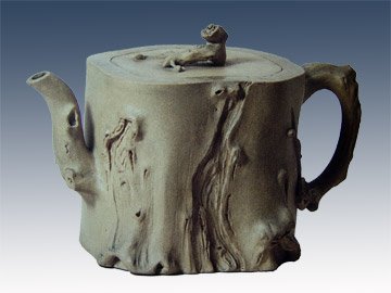 裴石民紫砂壶 松段 