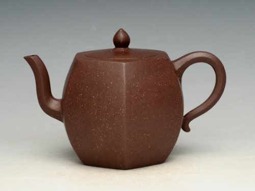 蒋亚萍紫砂壶 六方橄榄 泥料：紫... 