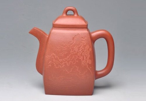 范宴花紫砂壶 汉方 