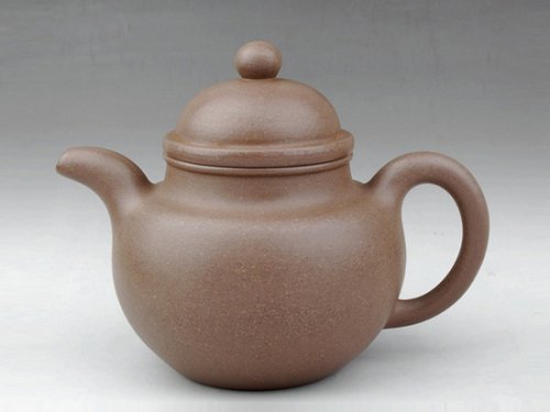 周可明紫砂壶 寿珍掇球 