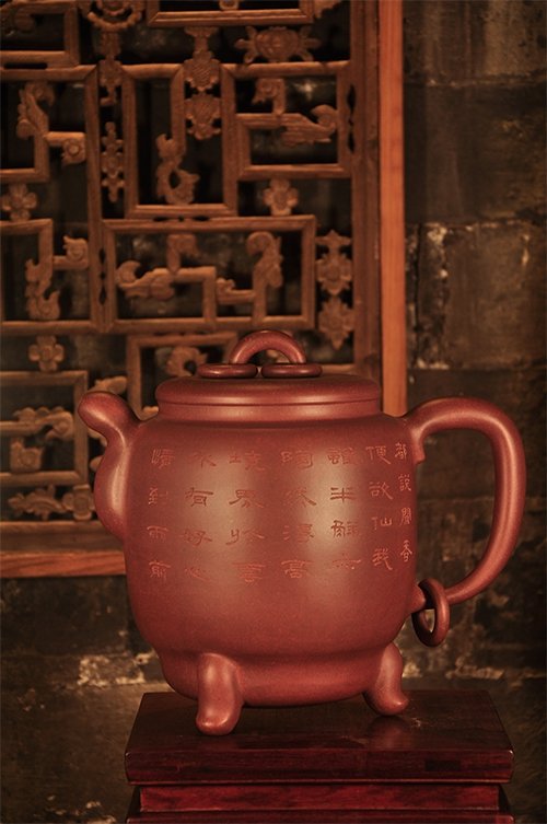 彭耀年紫砂壶 玉琮壶 