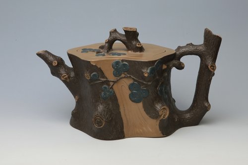 谢曼伦紫砂壶 大迎客松 