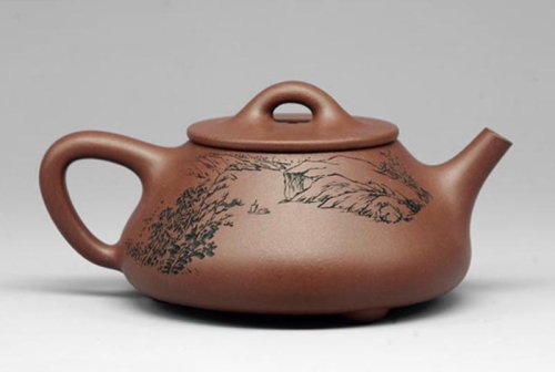 王丽萍紫砂壶 石瓢 