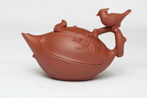 顾学中紫砂壶 鸟语花香 