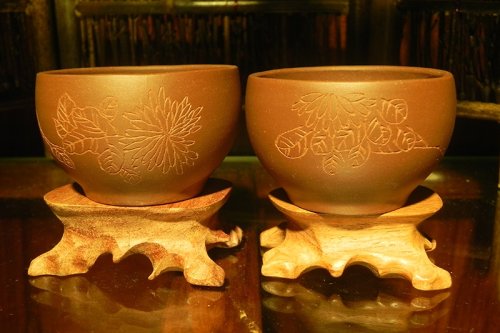 沈跃平紫砂壶 对杯 