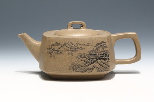 朱建伟紫砂壶 湖光帆影 