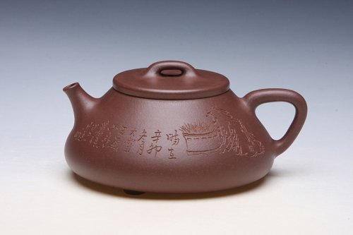 吴东元紫砂壶 石瓢 