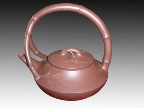 陈礼兴紫砂壶 竹节提梁 