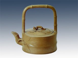 吴云根紫砂壶 竹提 