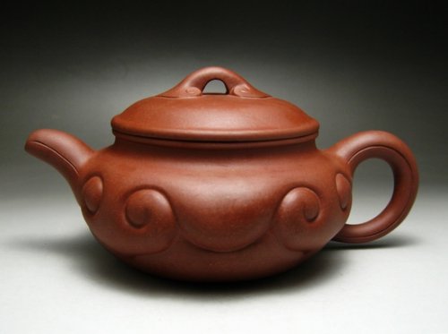 管小平紫砂壶 如意仿古 
