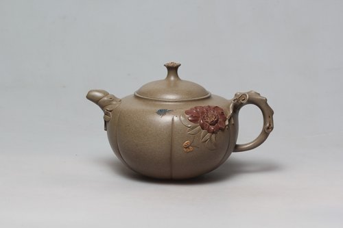 王利娟紫砂壶 国色天香 