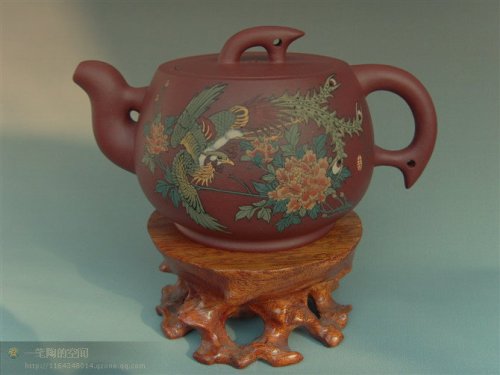 李经强紫砂壶 富贵朝凤 