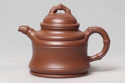 何钟紫砂壶 竹鼎 