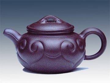 孙宏波紫砂壶 如意仿古 