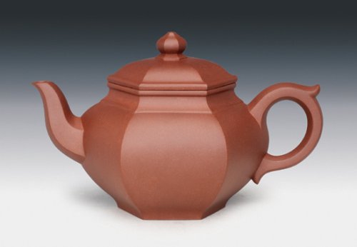 丁丽洁紫砂壶 六方笑樱 