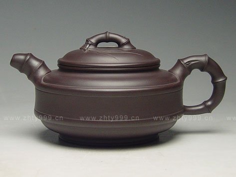 陈珍华紫砂壶 双线足鼓 
