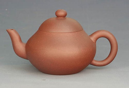 强建红紫砂壶 倒梨 