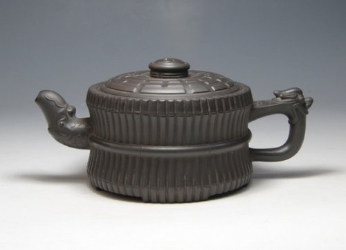 许腊美紫砂壶 龙头一捆竹 