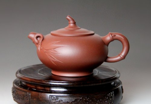 张芳紫砂壶 春竹 