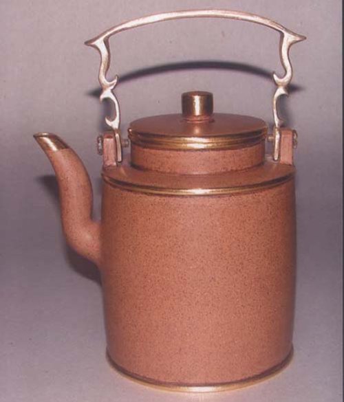 张伟军紫砂壶 包金提粱壶 