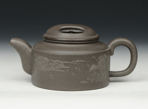 徐娟紫砂壶 牛盖莲子 