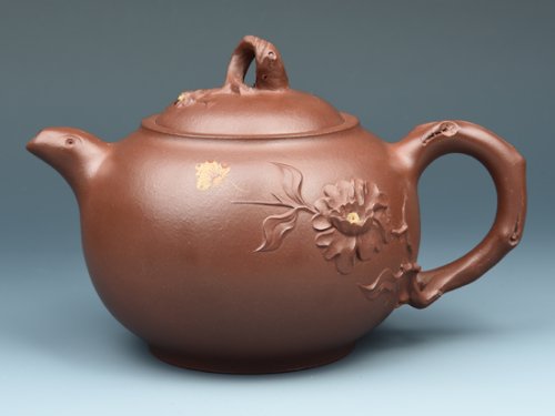 朱菊华紫砂壶 国色天香 