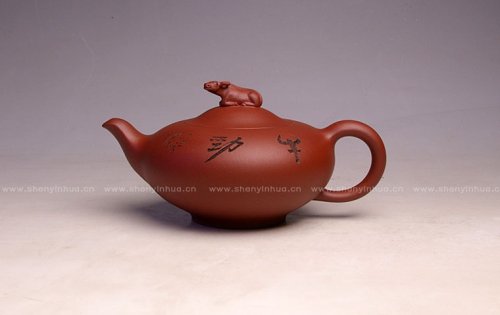 沈寅华紫砂壶 大金牛壶 