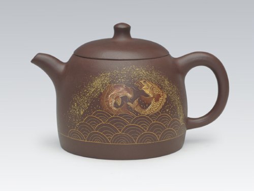 陈伟军紫砂壶 年年有余 