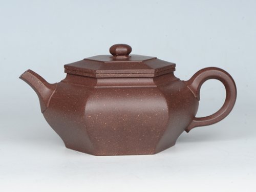 吴建荣紫砂壶 六方云线 