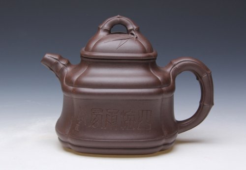 杨旭紫砂壶 竹鼎 