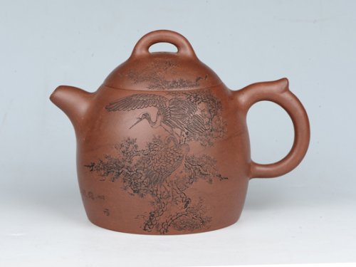 潘雪峰紫砂壶 秦权 容量：400cc  泥料：底槽清 