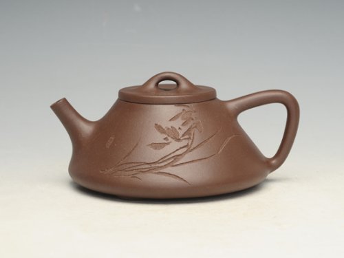 张佩紫砂壶 子冶石瓢   容量：200cc 