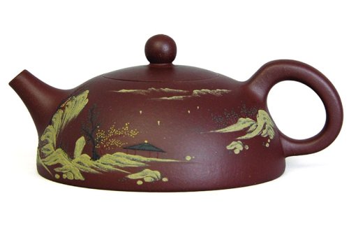吴芳紫砂壶 半月 