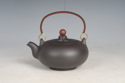 张青萍紫砂壶 鸿运提梁 