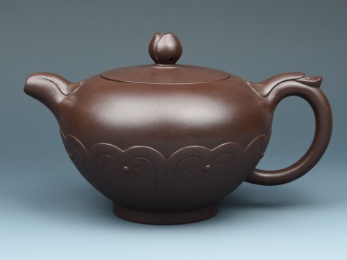 朱菊华紫砂壶 浪花如意 