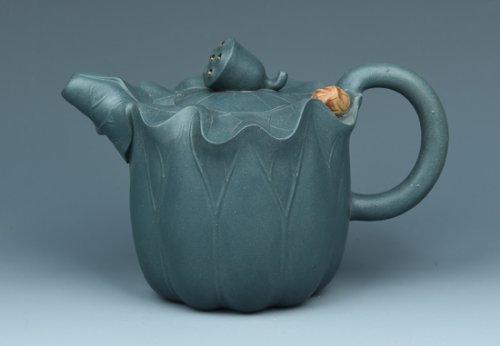 张勇强紫砂壶 荷花莲心 