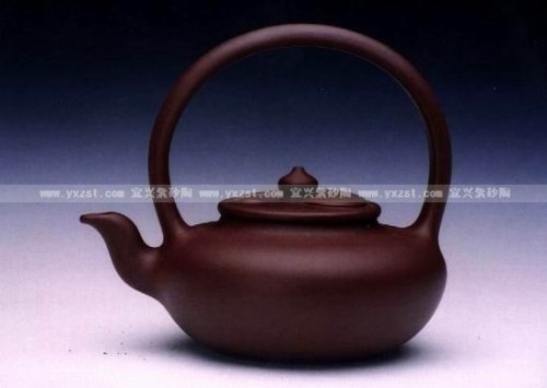 张红华紫砂壶 太极提梁壶 