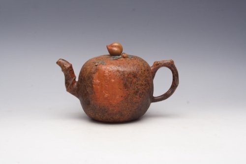 张展荣紫砂壶 寿桃 