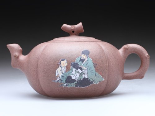 范文云紫砂壶 柿子 