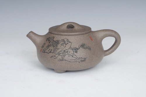 陈永坤紫砂壶 石瓢 