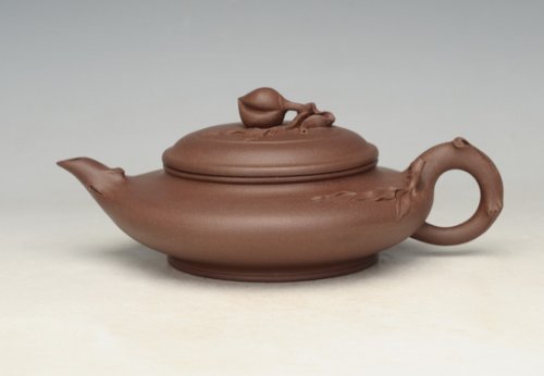 庄涵紫砂壶 圣桃虚扁 