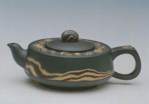 鲁新华紫砂壶 七彩 