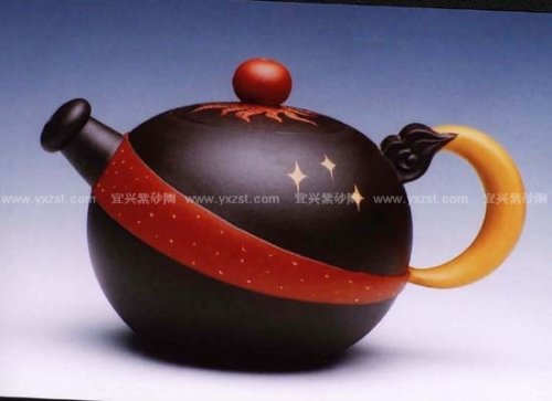 杨维高紫砂壶 日月星辰 