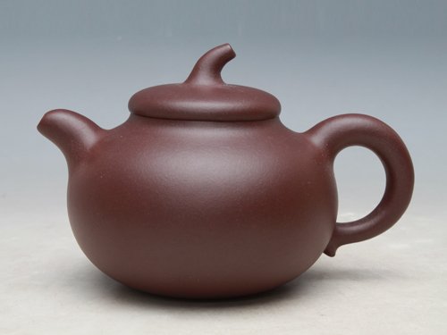 眭龙俊紫砂壶 石黄茄段 