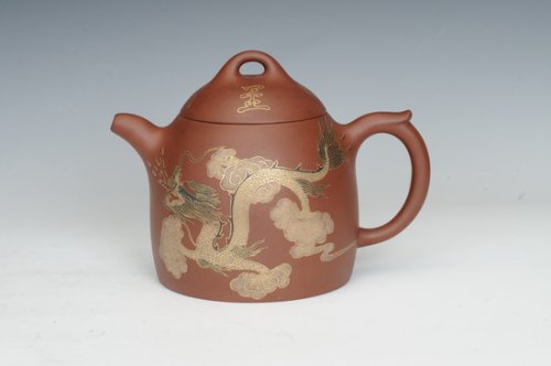 范培君紫砂壶 龙凤 