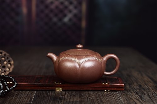 刘文文紫砂壶 宝莲 