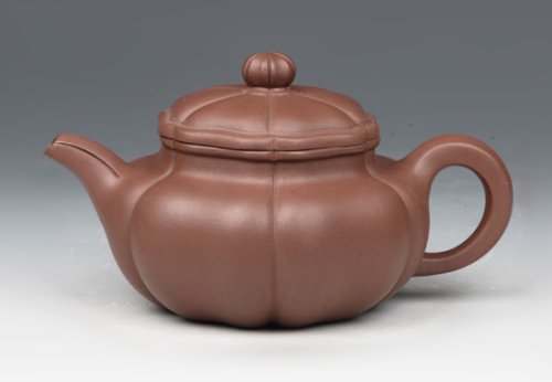 董建忠紫砂壶 葵菱 